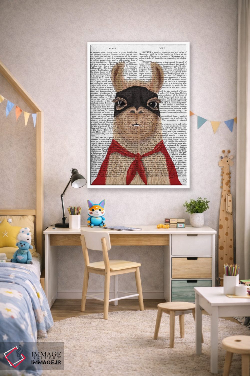 تابلو دکوراتیو لامای ابرقهرمان اثر فب فانکی - D1W