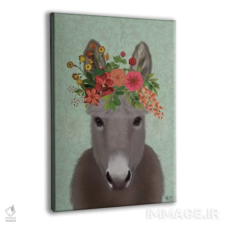 تابلو دکوراتیو الاغ کولی وار ۴ اثر فب فانکی - نمای پرسپکتیو محصول