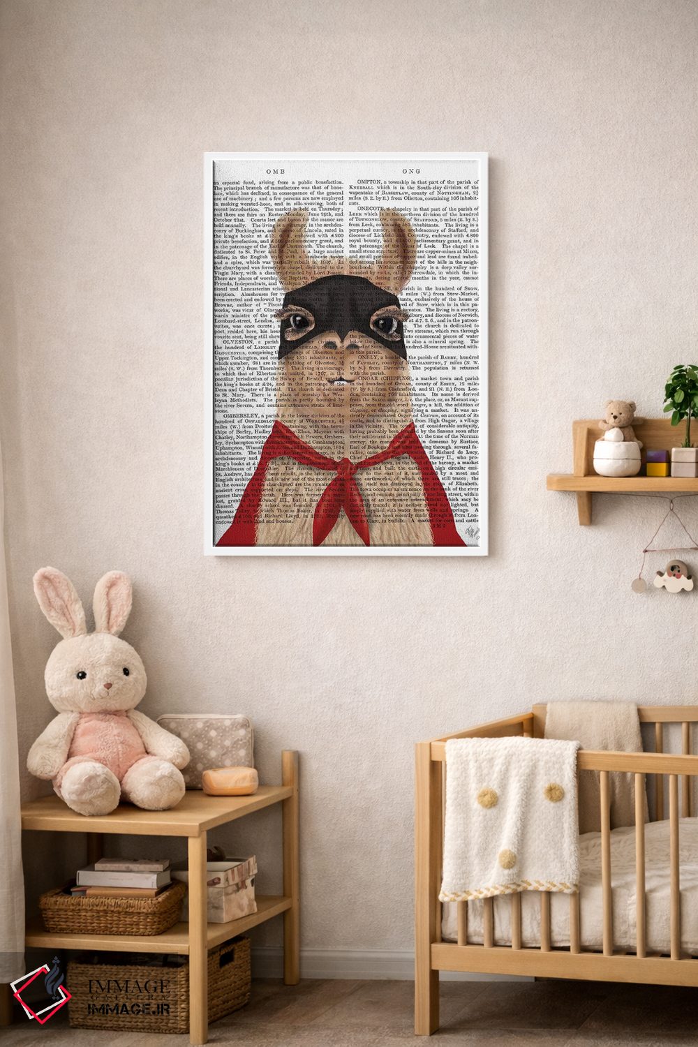 تابلو دکوراتیو لامای ابرقهرمان اثر فب فانکی - D3W