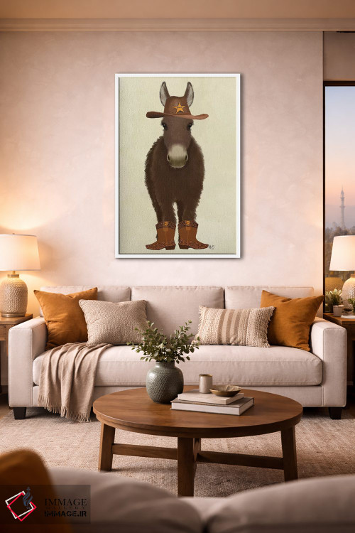 تابلو دکوراتیو الاغ کابوی اثر فب فانکی - D1W