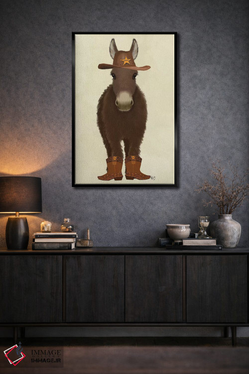 تابلو دکوراتیو الاغ کابوی اثر فب فانکی - D3B