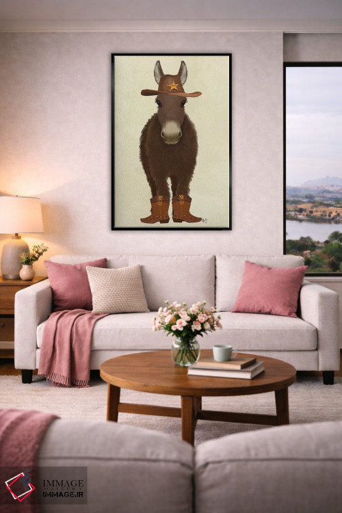 تابلو دکوراتیو الاغ کابوی اثر فب فانکی - D5B