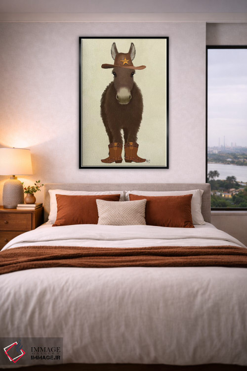 تابلو دکوراتیو الاغ کابوی اثر فب فانکی - D4B