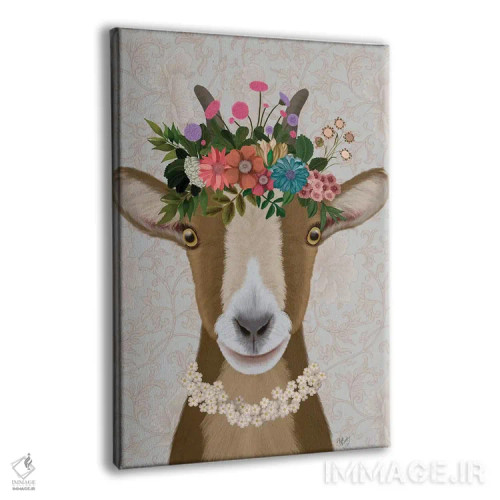 تابلو دکوراتیو بز کولی وار ۳ اثر فب فانکی - نمای پرسپکتیو محصول