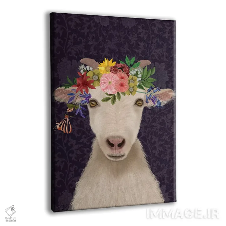 تابلو دکوراتیو بز کولی وار ۱ اثر فب فانکی - نمای پرسپکتیو محصول