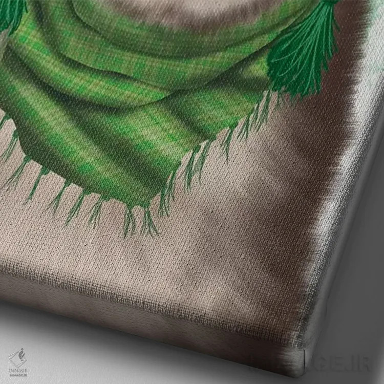 تابلو دکوراتیو هاسکی اسنوبورد اثر فب فانکی - نمای نزدیک بافت بوم