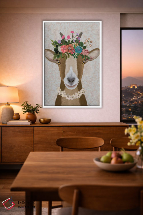 تابلو دکوراتیو بز کولی وار ۳ اثر فب فانکی - D1W