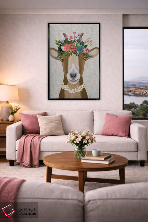 تابلو دکوراتیو بز کولی وار ۳ اثر فب فانکی - D4B