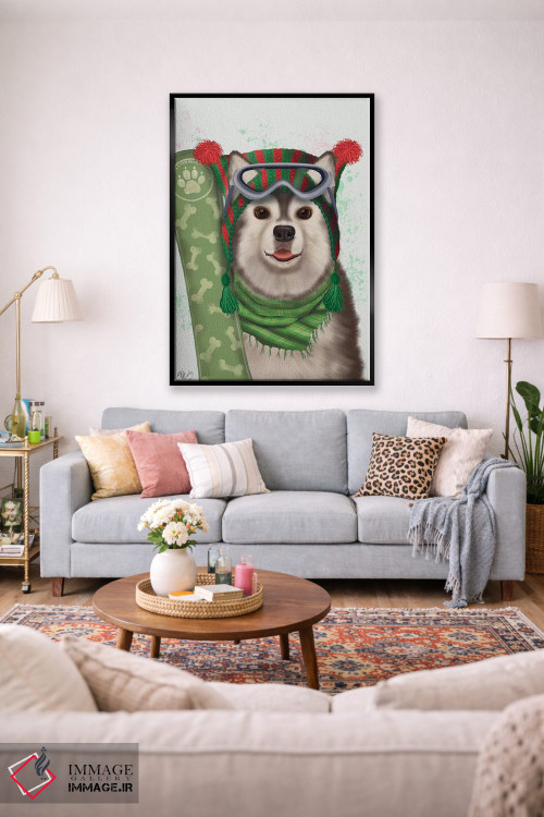 تابلو دکوراتیو هاسکی اسنوبورد اثر فب فانکی - D1B