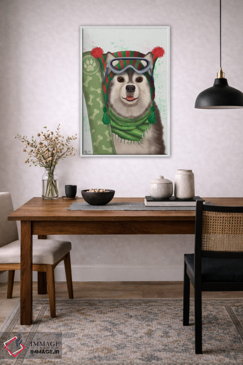 تابلو دکوراتیو هاسکی اسنوبورد اثر فب فانکی - D4W