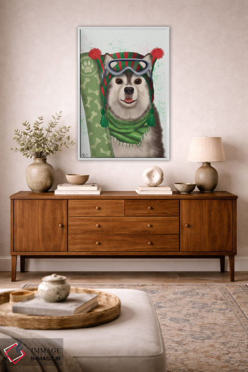 تابلو دکوراتیو هاسکی اسنوبورد اثر فب فانکی - D3W