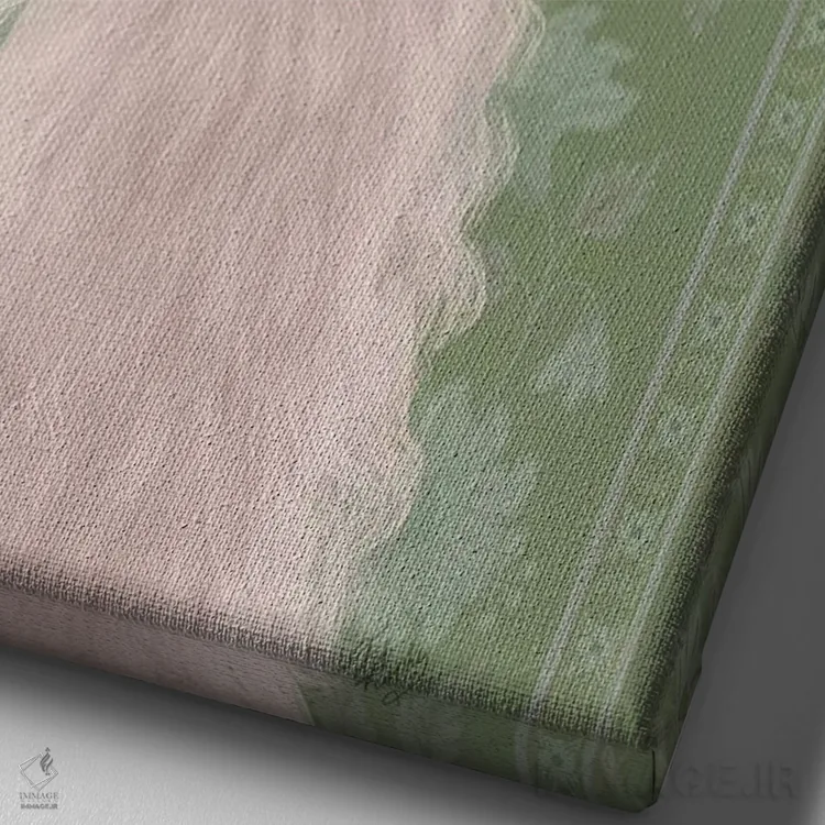 تابلو دکوراتیو لاما کولی وار ۴ اثر فب فانکی - نمای نزدیک بافت بوم