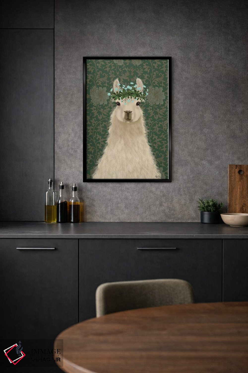 تابلو دکوراتیو لاما کولی وار ۱ اثر فب فانکی - D2B