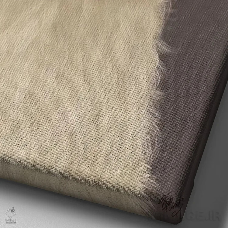 تابلو دکوراتیو ملکه لاما اثر فب فانکی - نمای نزدیک بافت بوم