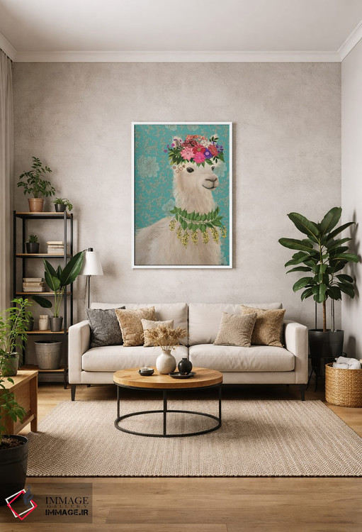 تابلو دکوراتیو لاما کولی وار ۲ اثر فب فانکی - D1W