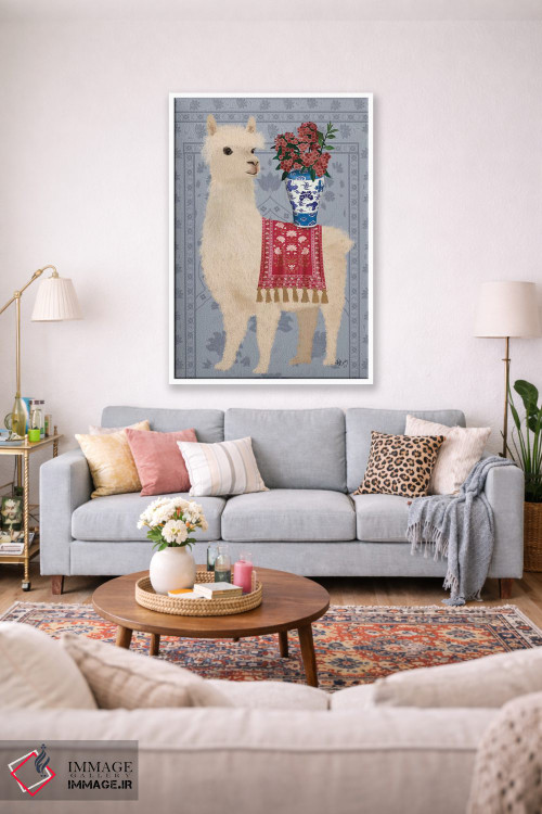 تابلو دکوراتیو لاما با سبک چینی ۲ اثر فب فانکی - D1W