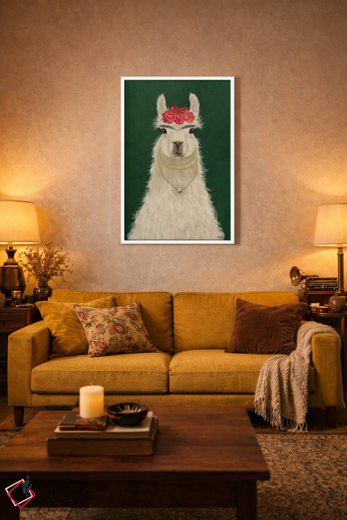 تابلو دکوراتیو لاما F اثر فب فانکی - D2W