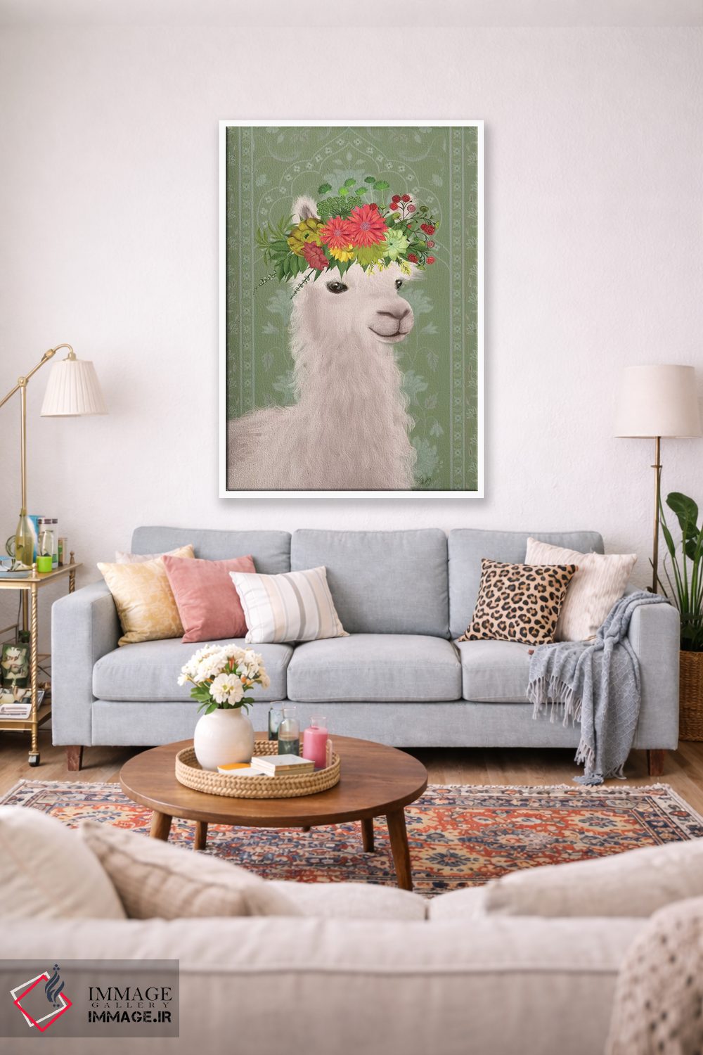 تابلو دکوراتیو لاما کولی وار ۴ اثر فب فانکی - D1W