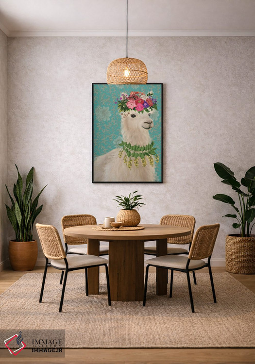 تابلو دکوراتیو لاما کولی وار ۲ اثر فب فانکی - D4B