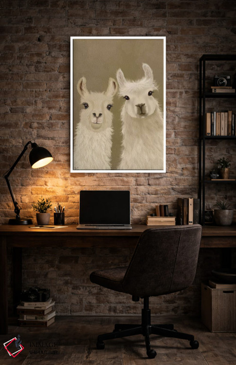 تابلو دکوراتیو دو لاما، در حال نگاه به تو اثر فب فانکی - D3W