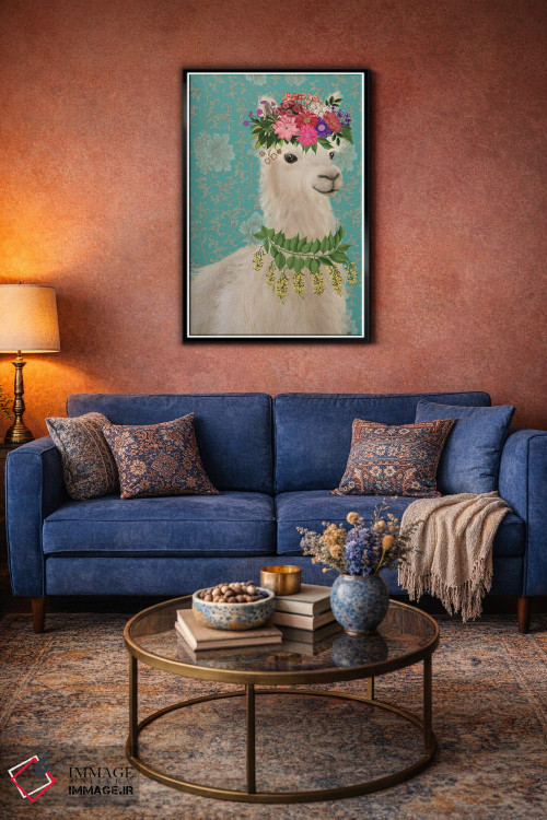 تابلو دکوراتیو لاما کولی وار ۲ اثر فب فانکی - D5B