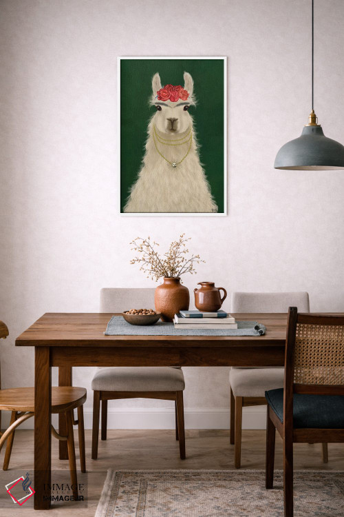 تابلو دکوراتیو لاما F اثر فب فانکی - D6W