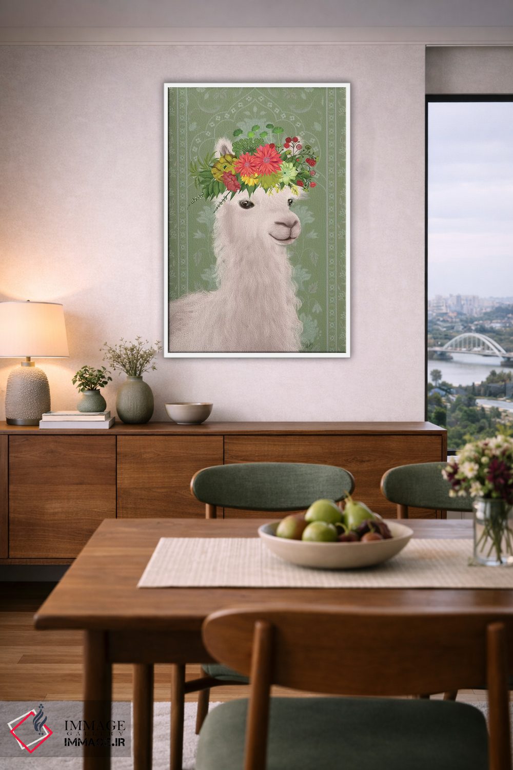 تابلو دکوراتیو لاما کولی وار ۴ اثر فب فانکی - D5W