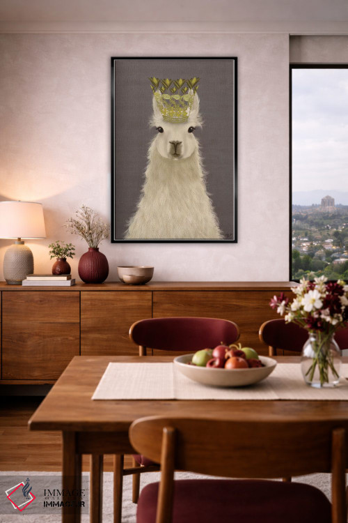 تابلو دکوراتیو ملکه لاما اثر فب فانکی - D4B