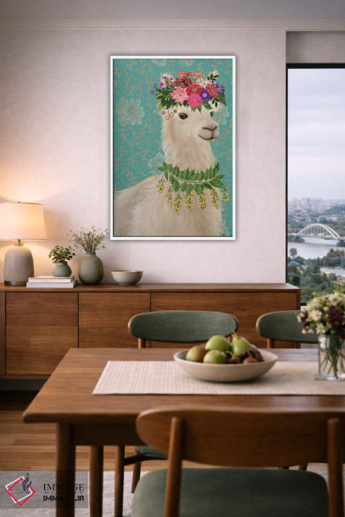 تابلو دکوراتیو لاما کولی وار ۲ اثر فب فانکی - D6W