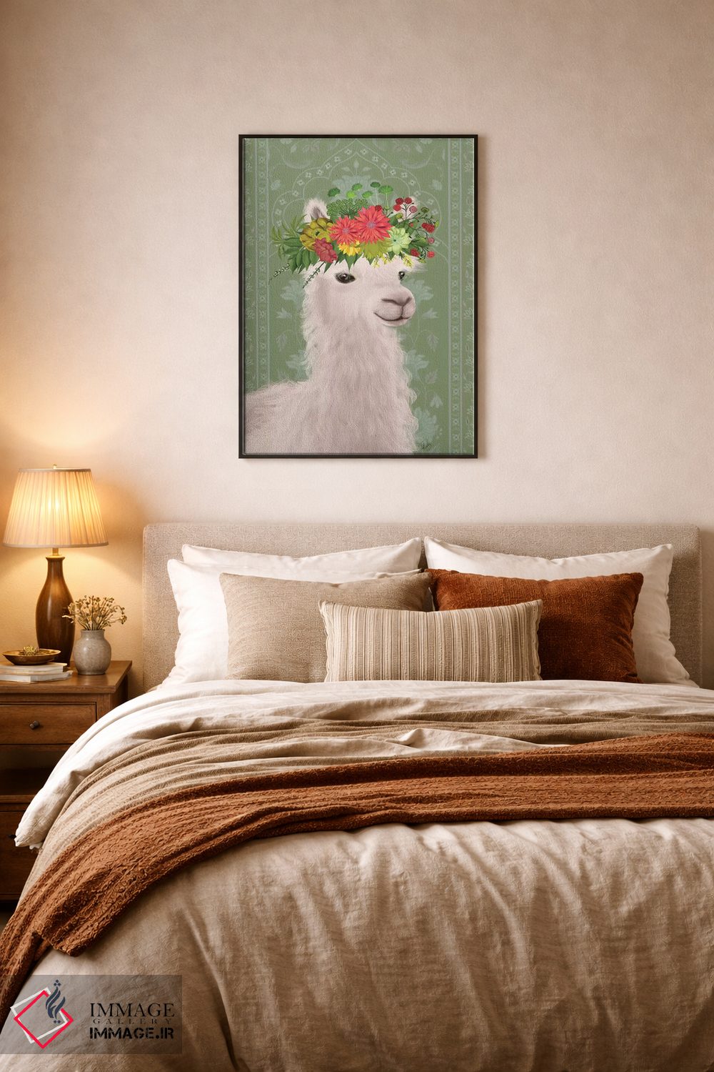 تابلو دکوراتیو لاما کولی وار ۴ اثر فب فانکی - D6B