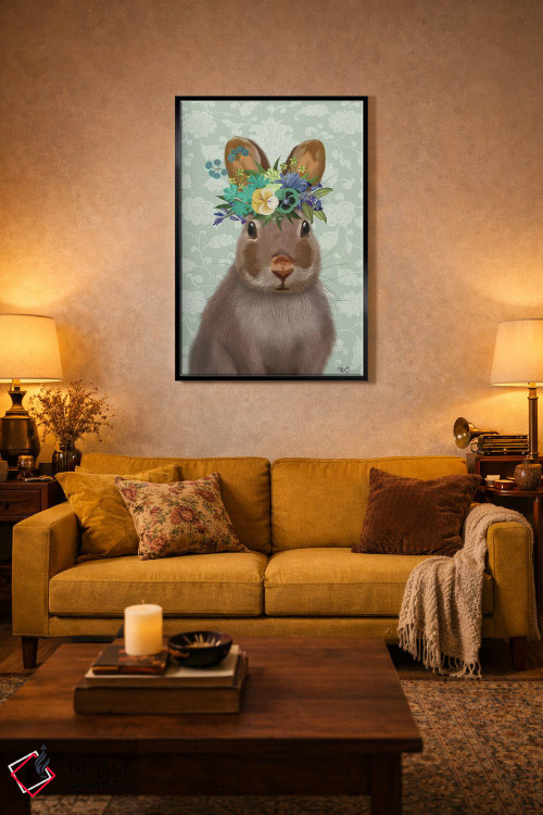 تابلو دکوراتیو خرگوش کولی وار اثر فب فانکی - D4B
