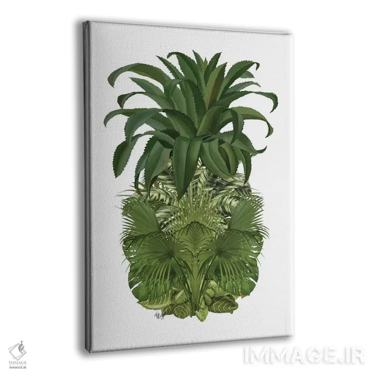 تابلو دکوراتیو آناناس گل دار ۴ اثر فب فانکی - نمای پرسپکتیو محصول