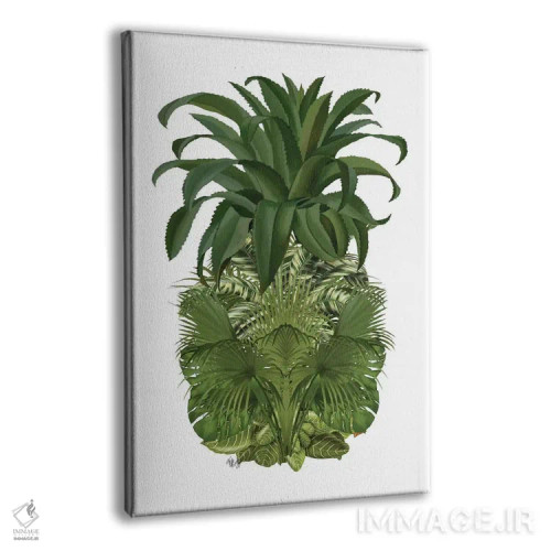 تابلو دکوراتیو آناناس گل دار ۴ اثر فب فانکی - نمای پرسپکتیو محصول