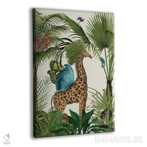 تابلو دکوراتیو زرافه استوایی ۵ اثر فب فانکی - نمای پرسپکتیو محصول