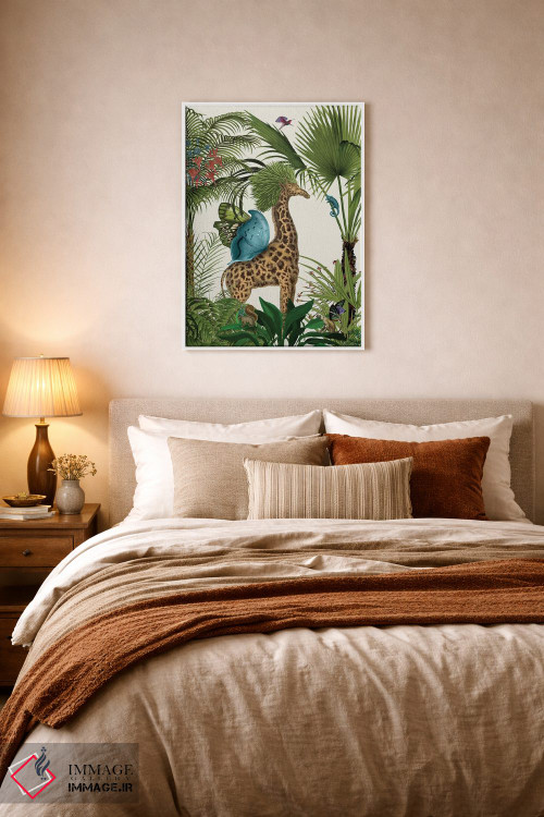 تابلو دکوراتیو زرافه استوایی ۵ اثر فب فانکی - D5W