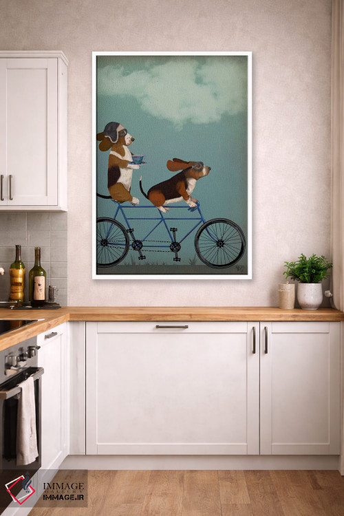 تابلو دکوراتیو بست هاوند دوچرخه دونفره اثر فب فانکی - D3W