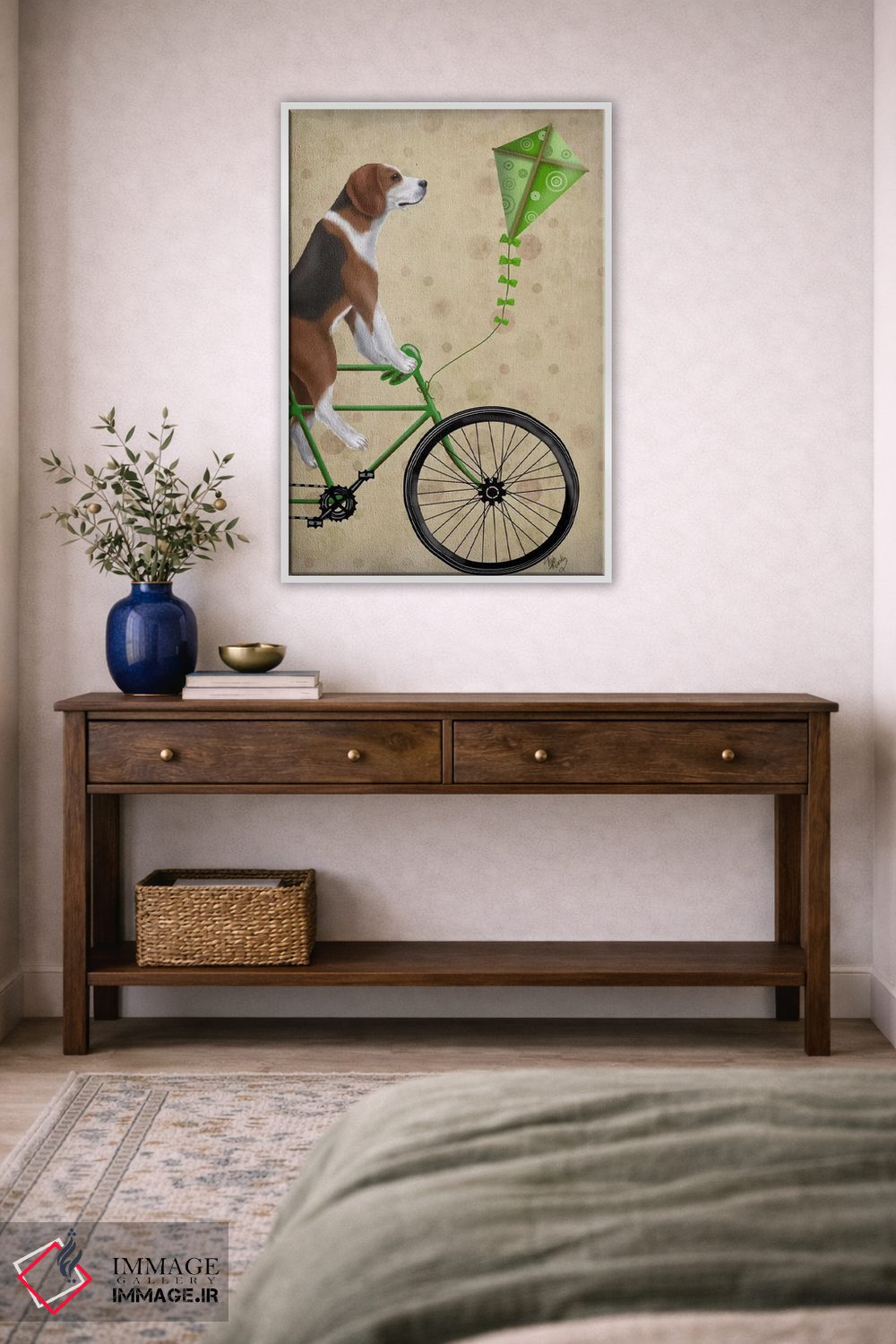 تابلو دکوراتیو بیگل دوچرخه سوار اثر فب فانکی - D2W