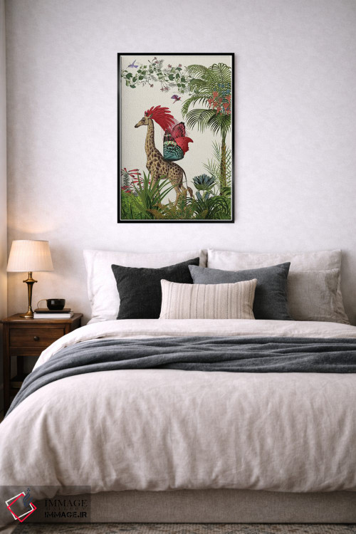 تابلو دکوراتیو زرافه استوایی ۴ اثر فب فانکی - D6B