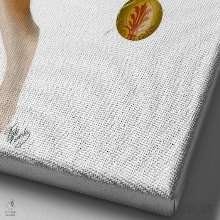 تابلو دکوراتیو دلسردی اثر فب فانکی - نمای نزدیک بافت بوم