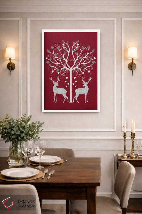 تابلو دکوراتیو کریسمس اثر فب فانکی - D1W