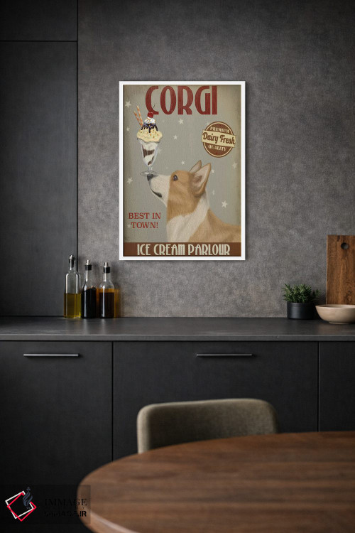 تابلو دکوراتیو کروگی برنزه، بستنی اثر فب فانکی - D1W