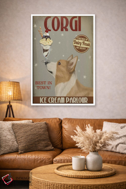 تابلو دکوراتیو کروگی برنزه، بستنی اثر فب فانکی - D2W