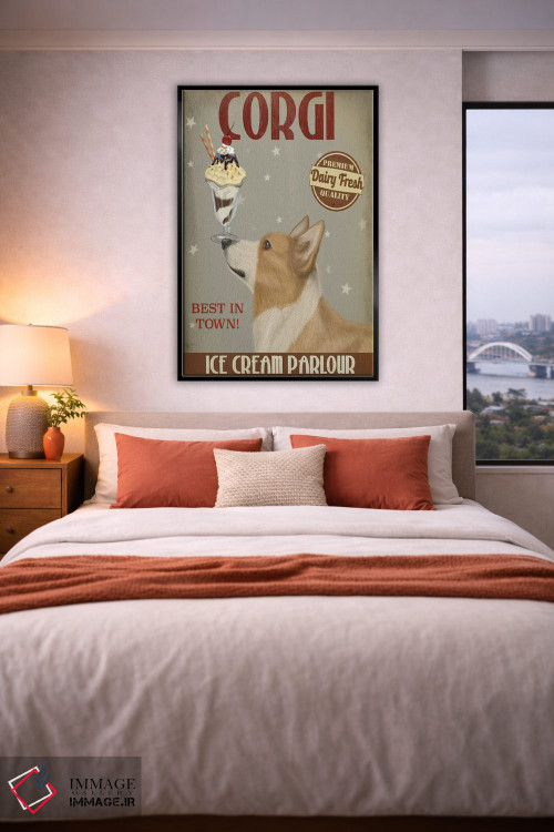 تابلو دکوراتیو کروگی برنزه، بستنی اثر فب فانکی - D4B