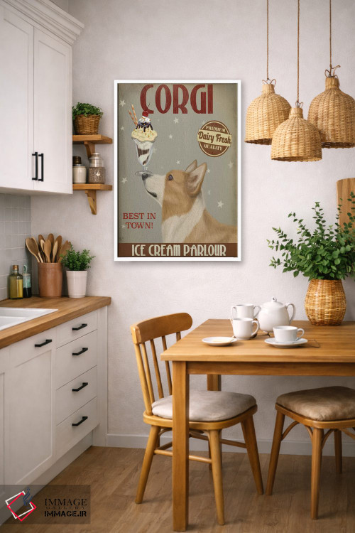 تابلو دکوراتیو کروگی برنزه، بستنی اثر فب فانکی - D5W