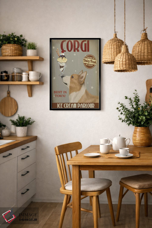 تابلو دکوراتیو کروگی برنزه، بستنی اثر فب فانکی - D6B