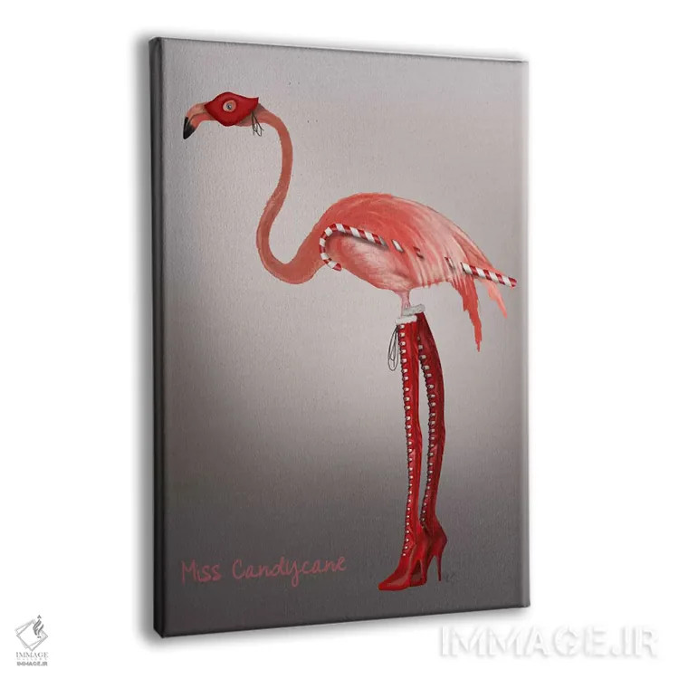 تابلو دکوراتیو دوشیزه آب نبات چوبی اثر فب فانکی - نمای پرسپکتیو محصول