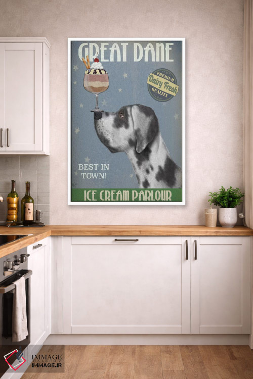 تابلو دکوراتیو گریت باور هارلکوین و بستنی اثر فب فانکی - D3W