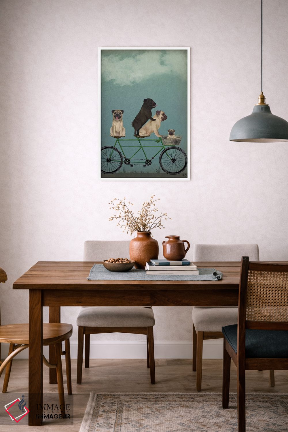 تابلو دکوراتیو پاگ روی دوچرخه دونفره اثر فب فانکی - D6W