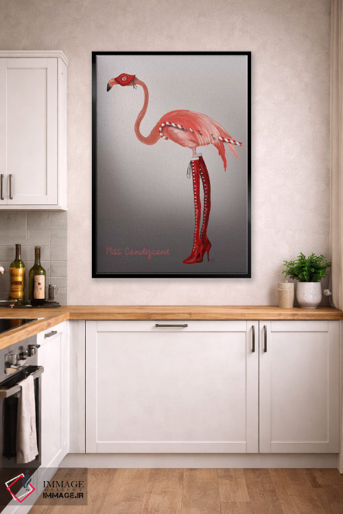 تابلو دکوراتیو دوشیزه آب نبات چوبی اثر فب فانکی - D2B