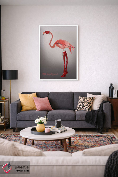 تابلو دکوراتیو دوشیزه آب نبات چوبی اثر فب فانکی - D4W